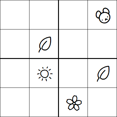 Kids Sudoku 4x4 - Medium