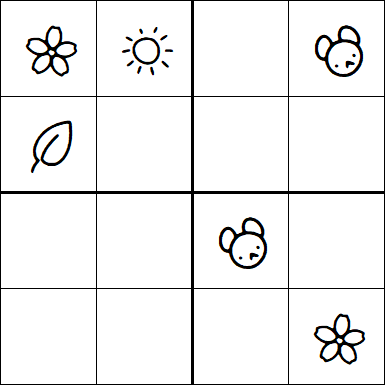 Kids Sudoku 4x4 - Medium
