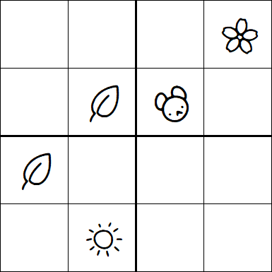 Kids Sudoku 4x4 - Medium