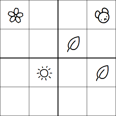 Kids Sudoku 4x4 - Medium