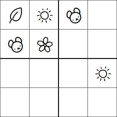 Kids Sudoku 4x4 - Medium
