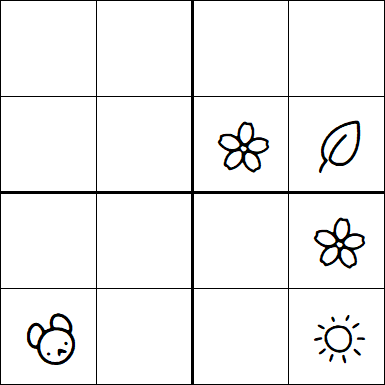 Kids Sudoku 4x4 - Medium