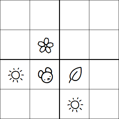 Kids Sudoku 4x4 - Medium