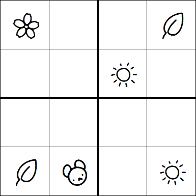 Kids Sudoku 4x4 - Medium