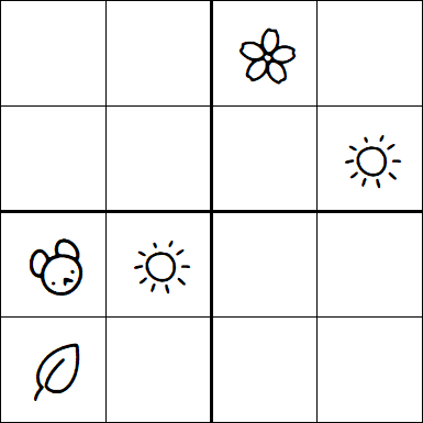 Kids Sudoku 4x4 - Medium