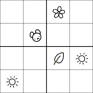 Kids Sudoku 4x4 - Medium