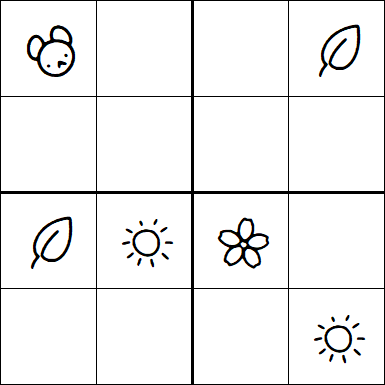 Kids Sudoku 4x4 - Medium
