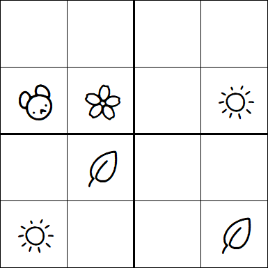 Kids Sudoku 4x4 - Medium