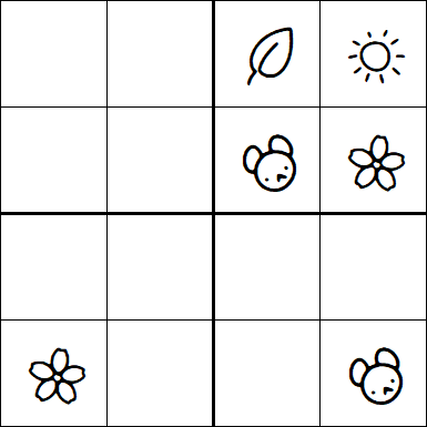 Kids Sudoku 4x4 - Medio