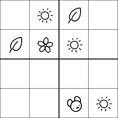 Kids Sudoku 4x4 - Moyen