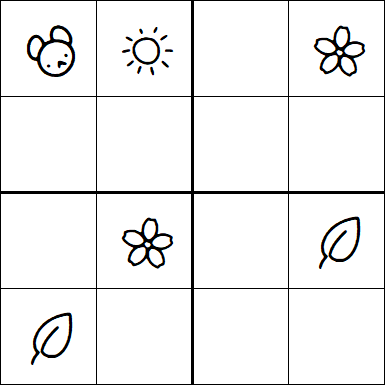 Kids Sudoku 4x4 - Moyen