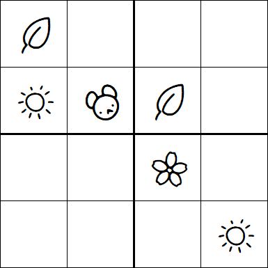 Kids Sudoku 4x4 - Moyen