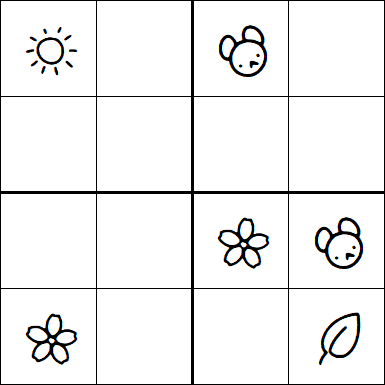 Kids Sudoku 4x4 - Moyen