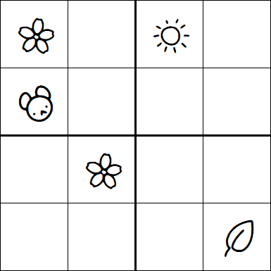 Kids Sudoku 4x4 - Moyen