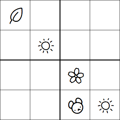 Kids Sudoku 4x4 - Moyen