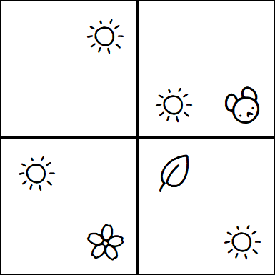 Kids Sudoku 4x4 - Moyen