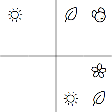 Kids Sudoku 4x4 - Moyen