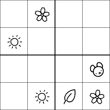 Kids Sudoku 4x4 - Moyen