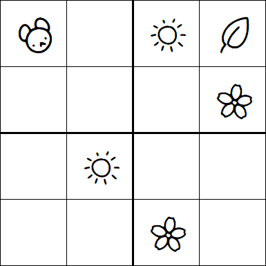 Kids Sudoku 4x4 - Moyen