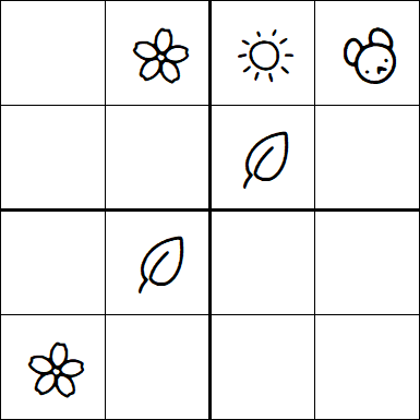 Kids Sudoku 4x4 - Medium