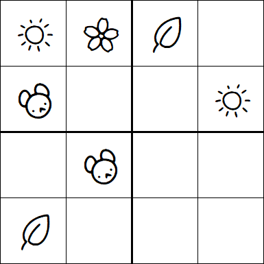 Kids Sudoku 4x4 - Medio