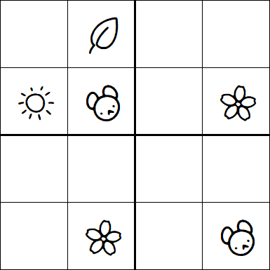 Kids Sudoku 4x4 - Medium