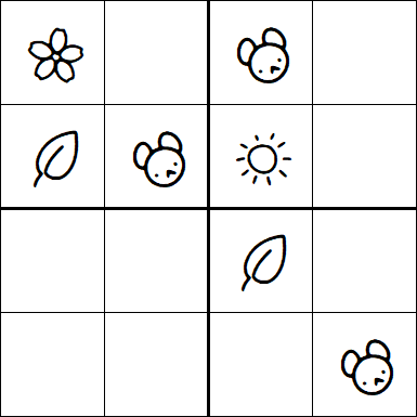 Kids Sudoku 4x4 - Medium