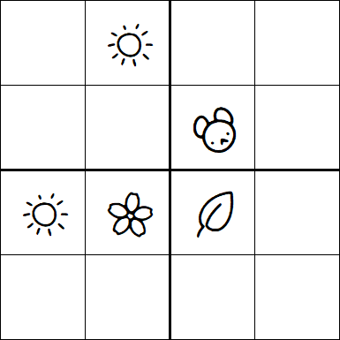 Kids Sudoku 4x4 - Medium