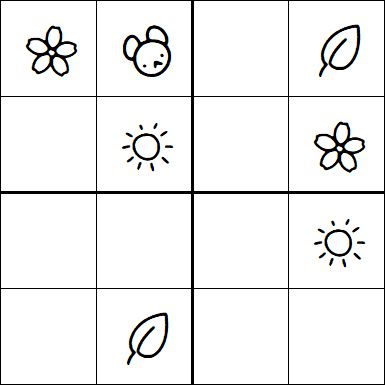 Kids Sudoku 4x4 - Medio