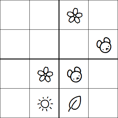 Kids Sudoku 4x4 - Medium