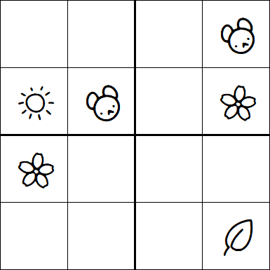 Kids Sudoku 4x4 - Medium
