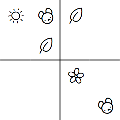 Kids Sudoku 4x4 - Medium