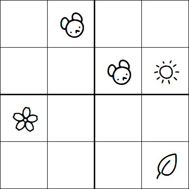 Kids Sudoku 4x4 - Medium