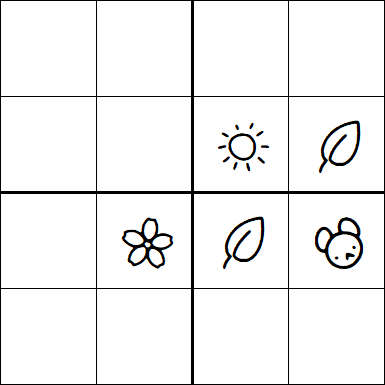 Kids Sudoku 4x4 - Medium