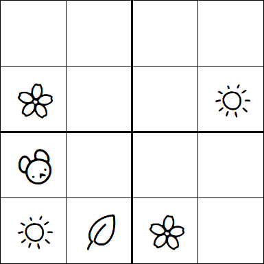 Kids Sudoku 4x4 - Medium