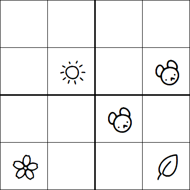 Kids Sudoku 4x4 - Medio