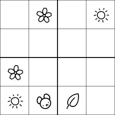 Kids Sudoku 4x4 - Medium