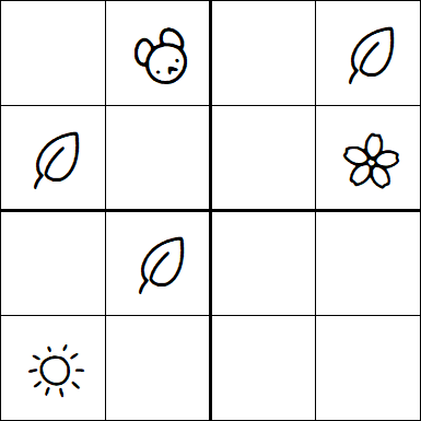 Kids Sudoku 4x4 - Medium