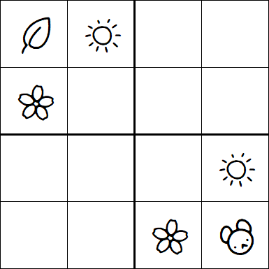 Kids Sudoku 4x4 - Medium