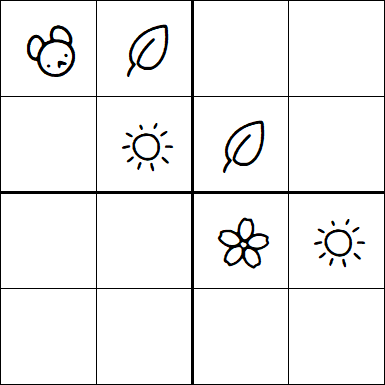 Kids Sudoku 4x4 - Medium