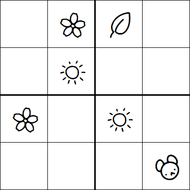 Kids Sudoku 4x4 - Medium