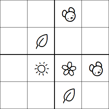 Kids Sudoku 4x4 - Medium