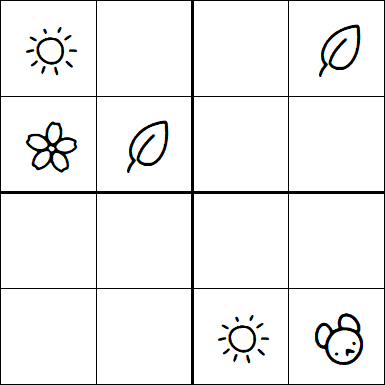 Kids Sudoku 4x4 - Medium