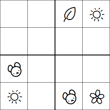 Kids Sudoku 4x4 - Medium