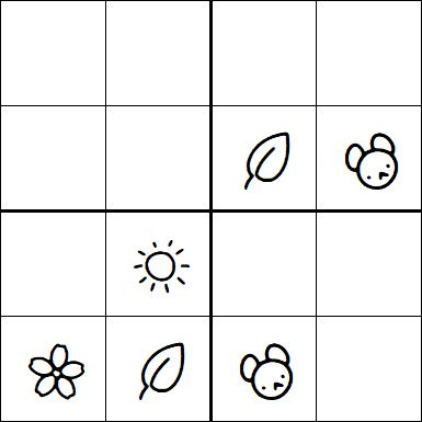 Kids Sudoku 4x4 - Medium