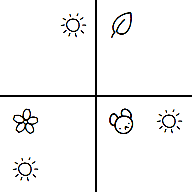 Kids Sudoku 4x4 - Medium