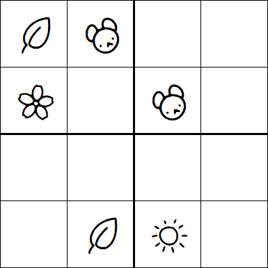 Kids Sudoku 4x4 - Medium