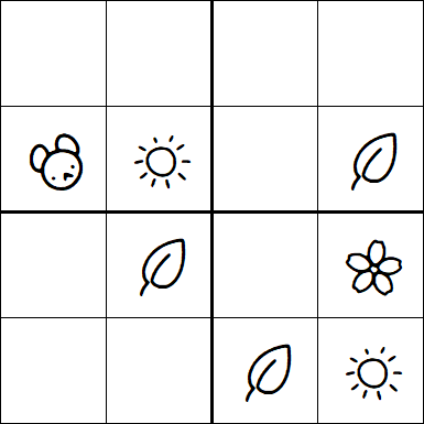 Kids Sudoku 4x4 - Medium
