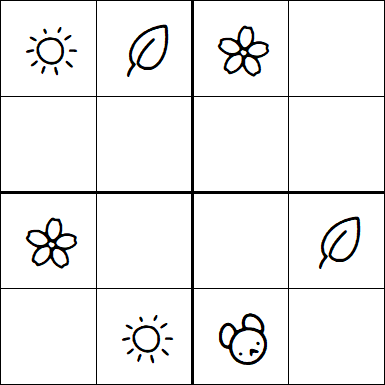 Kids Sudoku 4x4 - Medium