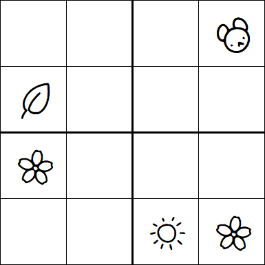 Kids Sudoku 4x4 - Medium